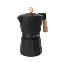HOMLA Kawiarka Mia Mokka Czarna Z Drewnianym Uchwytem 6 Cup
