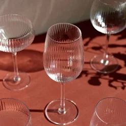 HOMLA Kieliszek Lynn Ryflowany Transparentny 0,5 L