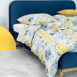 HOMLA Łóżko Karalius Welurowe Granatowe 160X200 Cm