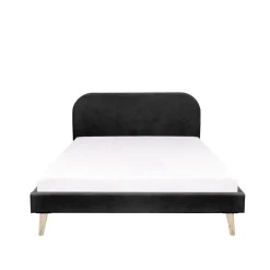 HOMLA Łóżko Venlo Czarne 140X200 Cm