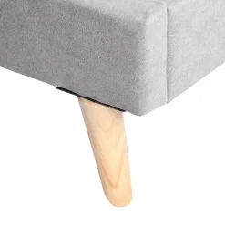 HOMLA Łóżko Venlo Szare 160X200 Cm