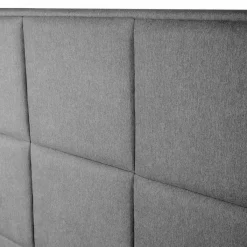 HOMLA Łóżko Ze Stelazem Aster W Tkaninie Ciemnoszare 140X200 Cm