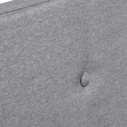 HOMLA Łóżko Ze Stelazem Mikkel Welurowe Szare 160X200 Cm