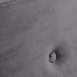 HOMLA Łóżko Ze Stelazem Mikkel Welurowe Szare 160X200 Cm