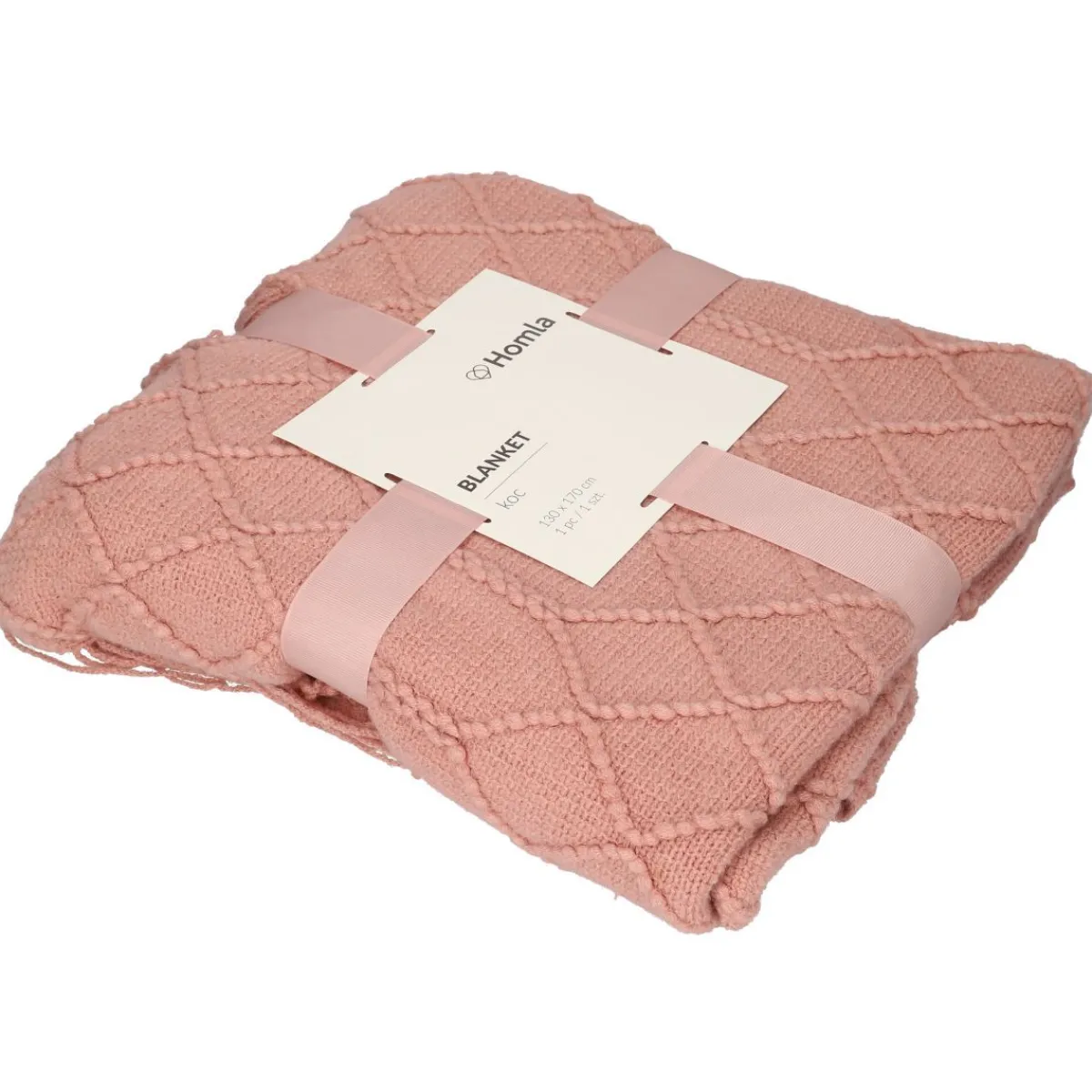 HOMLA Koc Loop W Splot Kulkowy 130X170 Cm