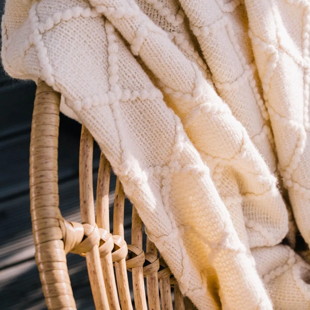 HOMLA Koc Loop W Splot Kulkowy 130X170 Cm