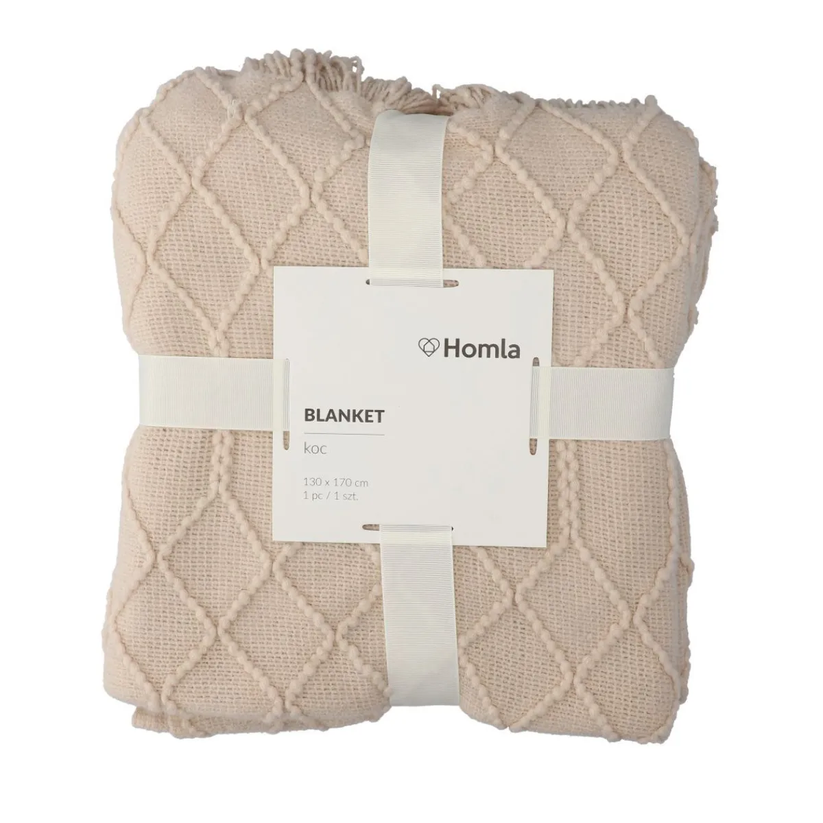 HOMLA Koc Loop W Splot Kulkowy 130X170 Cm
