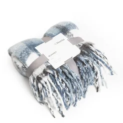 HOMLA Koc Manpa W Krate Niebieski 130X170 Cm