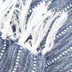 HOMLA Koc Risa Granatowy Z Przeszyciami 130X170