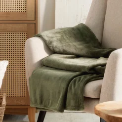 HOMLA Koc Rote Oliwkowy 150X200 Cm