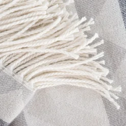 HOMLA Koc Tiari Zygzak Szary 130X170 Cm