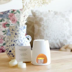 HOMLA Komienk Ceramiczny Fires Z Woskiem Fresh Linen 10X12,5 Cm 22G