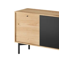 HOMLA Komoda Flow! Dab Artisan/ Czarny 102X74X41 Cm