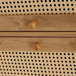 HOMLA Komoda Notto Z Rattanem 74X35X86 Cm