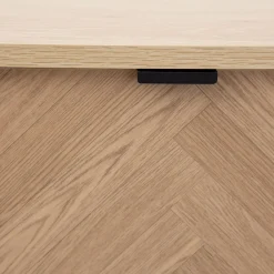 HOMLA Komoda Swen Naturalna Z Metalowymi Nogami 80X40X88 Cm