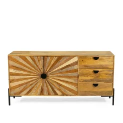 HOMLA Komoda Tropea Lite Drewno Mango Z Akacja 150X40X75 Cm