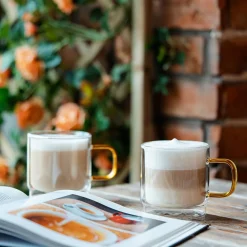 VIALLI DESIGN Komplet Szklanek Amber Z Podwojna Scianka 2 Szt. 320 Ml