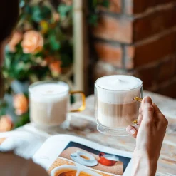 VIALLI DESIGN Komplet Szklanek Amber Z Podwojna Scianka 2 Szt. 320 Ml