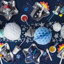 PARTYDECO Komplet Talerzy Space Papierowych 6 Szt. 21X29 Cm