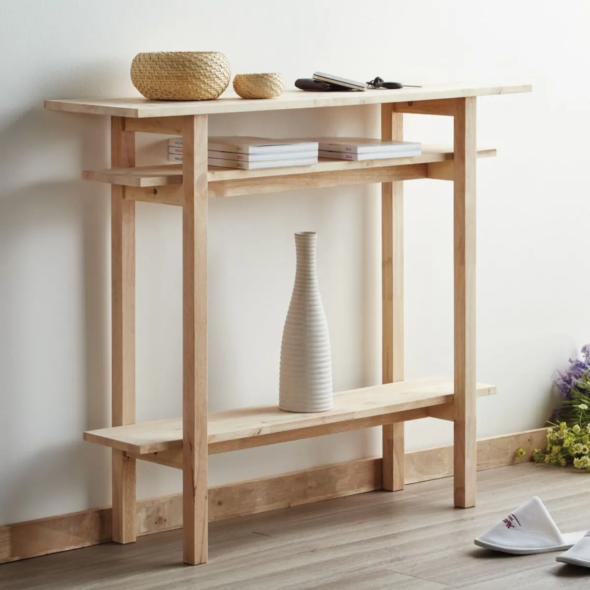 HOMLA Konsola Langi Naturalny 1070X30X90 Cm