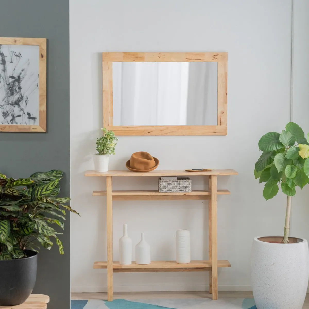 HOMLA Konsola Langi Naturalny 1070X30X90 Cm