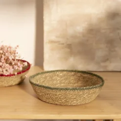 HOMLA Kosz Do Przechowywania Clary Naturalny Z Trawy Morskiej 20X20X5 Cm