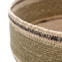 HOMLA Kosz Do Przechowywania Maura W Zielone Paski 23X23X13 Cm