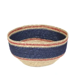 HOMLA Kosz Do Przechowywania Maura W Niebieskie Paski 23X23X13 Cm