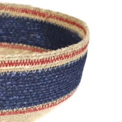 HOMLA Kosz Do Przechowywania Maura W Niebieskie Paski 23X23X13 Cm