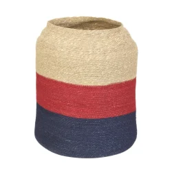 HOMLA Kosz Do Przechowywania Regin W Kolorowe Paski 35X35X45 Cm