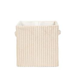 HOMLA Kosz Do Przechowywania Tello Welurowy Bezowy 21X21X21 Cm