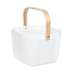 HOMLA Kosz Elijah Bialy 21X21X18Cm