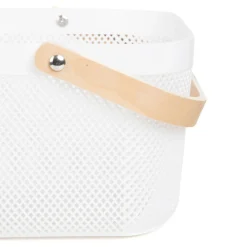 HOMLA Kosz Elijah Bialy 21X21X18Cm