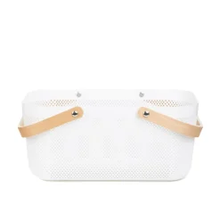 HOMLA Kosz Elijah Bialy 24.5X40X19Cm