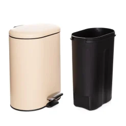 HOMLA Kosz Lazienkowy Faustie Bezowy 24X22X31.2 Cm