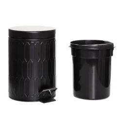 HOMLA Kosz Lazienkowy Jove Czarny 3L