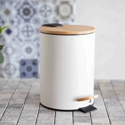 HOMLA Kosz Lazienkowy Maris Bialy 3L