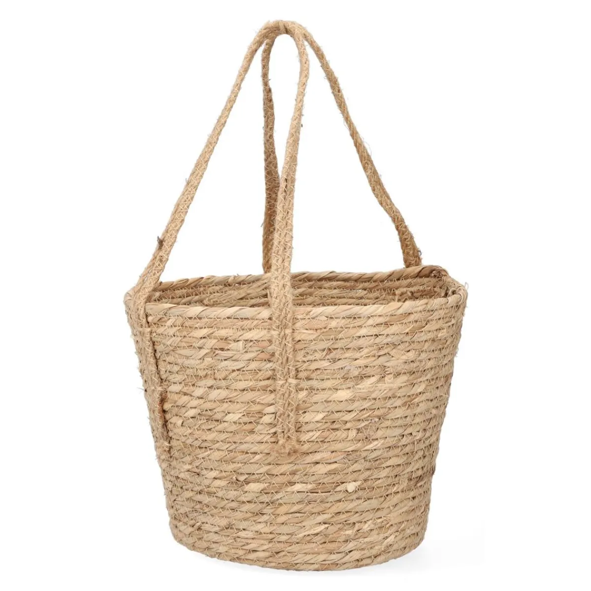 HOMLA Kosz Lumbo Z Trawy Morskiej Z Uchwytami 28X25 Cm