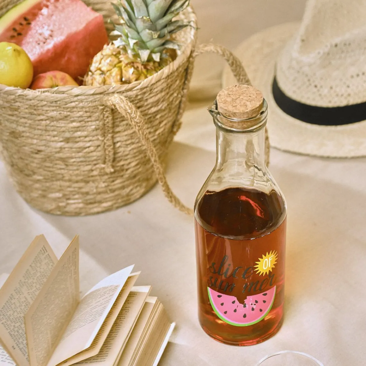 HOMLA Kosz Lumbo Z Trawy Morskiej Z Uchwytami 28X25 Cm