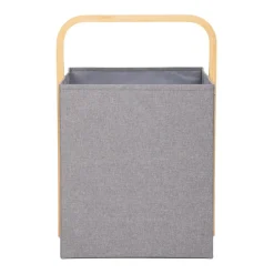 HOMLA Kosz Na Bielizne Nellie Szary 36X32X50 Cm