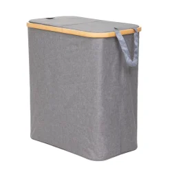 HOMLA Kosz Na Bielizne Nellie Szary 55,5X34,5X60 Cm