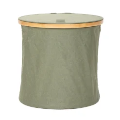 HOMLA Kosz Na Bielizne Nellie Zielony 38X38X37 Cm