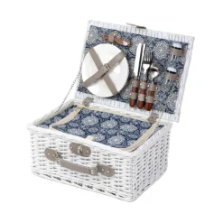 HOMLA Kosz Piknikowy Orlando Dla 2 Osob We Wzor Paisley 38X26X18 Cm