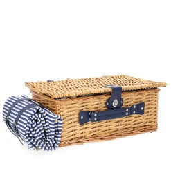 HOMLA Kosz Piknikowy Orlando Dla 4 Osob Z Mata 46X30X20 Cm