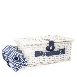 HOMLA Kosz Piknikowy Orlando Dla 4 Osob Z Mata 46X30X20 Cm