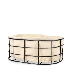 HOMLA Koszyk Duncan Czarny 25X20 Cm