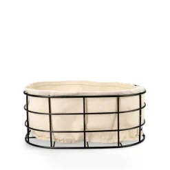 HOMLA Koszyk Duncan Czarny 25X20 Cm