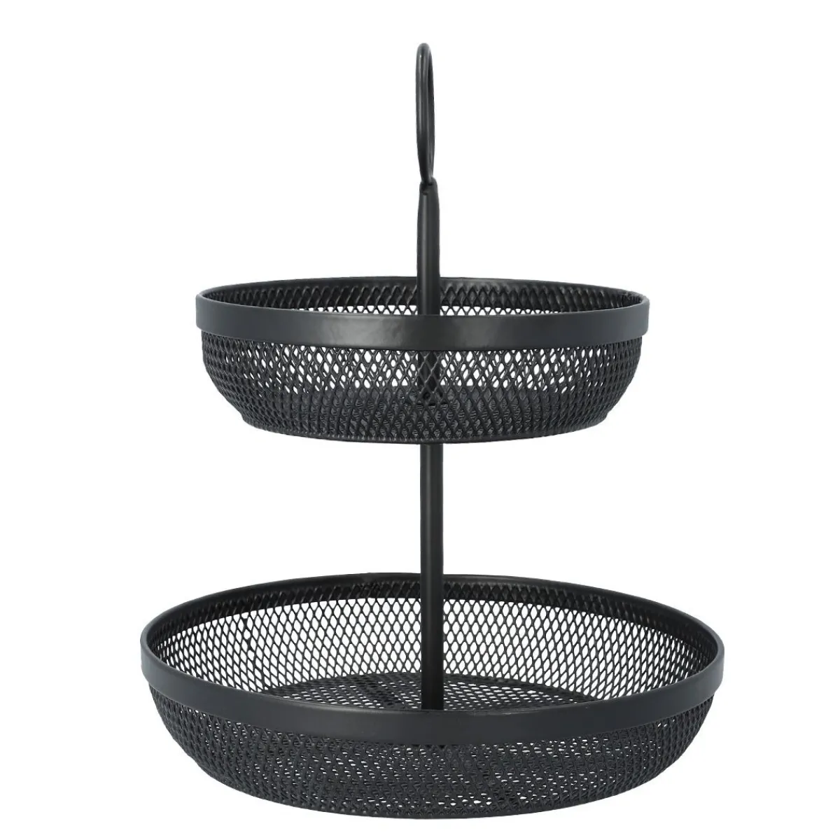 HOMLA Koszyk Gridio Dwupietrowy Okragly 31X26 Cm