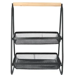 HOMLA Koszyk Gridio Dwupietrowy Prostokatny 51X38X25 Cm