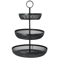 HOMLA Koszyk Gridio Trzypietrowy Okragly 42X32 Cm